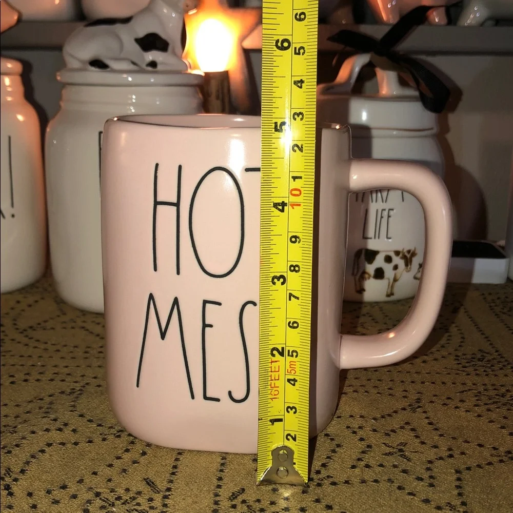 Rae Dunn HOT MESS Mug Pink